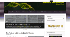 Desktop Screenshot of letchworth-baptist-church.org.uk