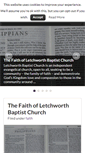 Mobile Screenshot of letchworth-baptist-church.org.uk