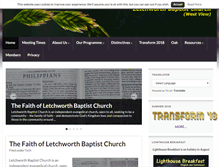 Tablet Screenshot of letchworth-baptist-church.org.uk